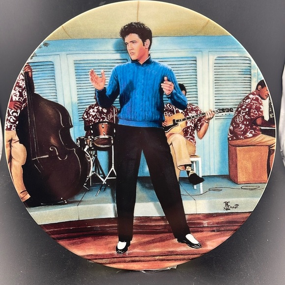 Bruce Emmett Other - ELVIS PRESLEY IN “JAILHOUSE ROCK” VINTAGE-LIMITED EDITION PLATE